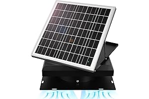 DC HOUSE DC HOUSE 32 Watt Solar Attic Fan Solar Powered