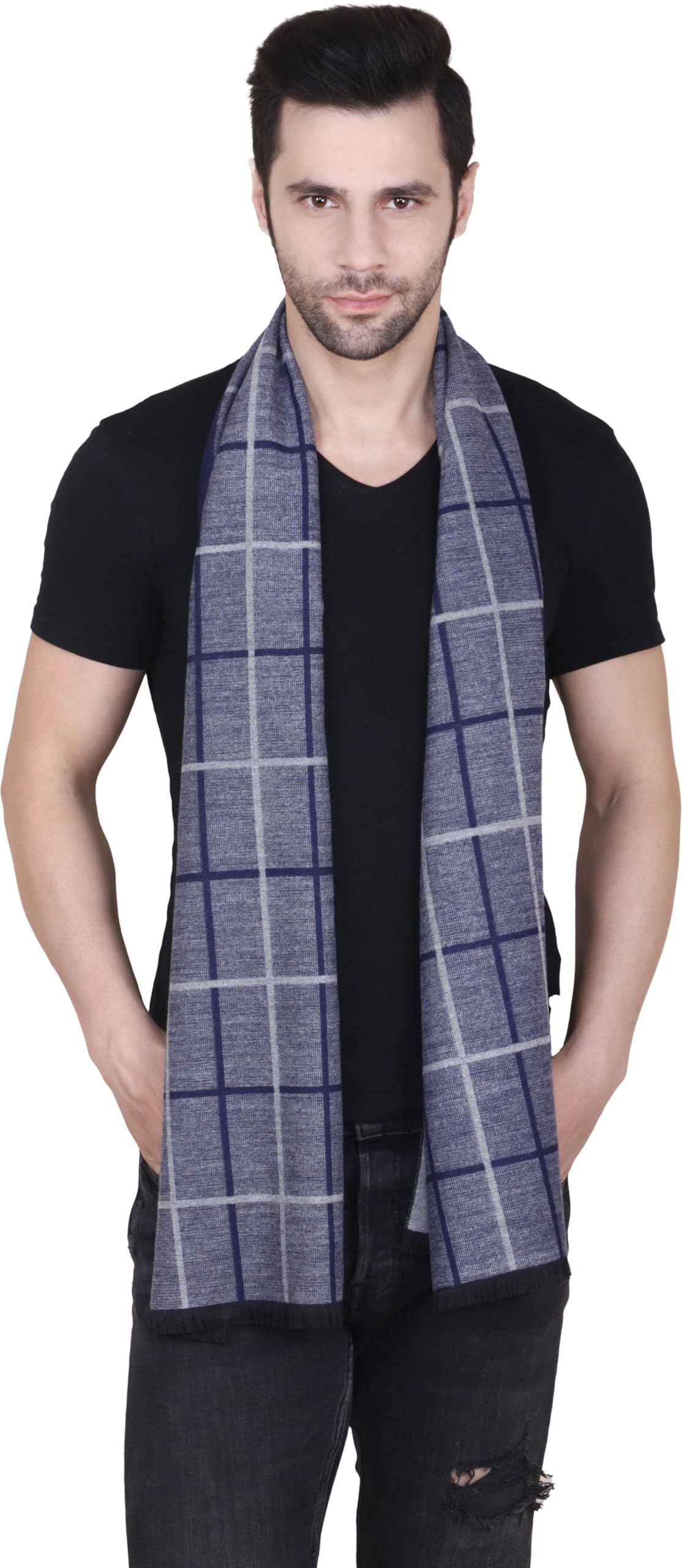 cazzano Men Muffler Maron Printed Casual For Better Looking Men Pack of 1-picture-25