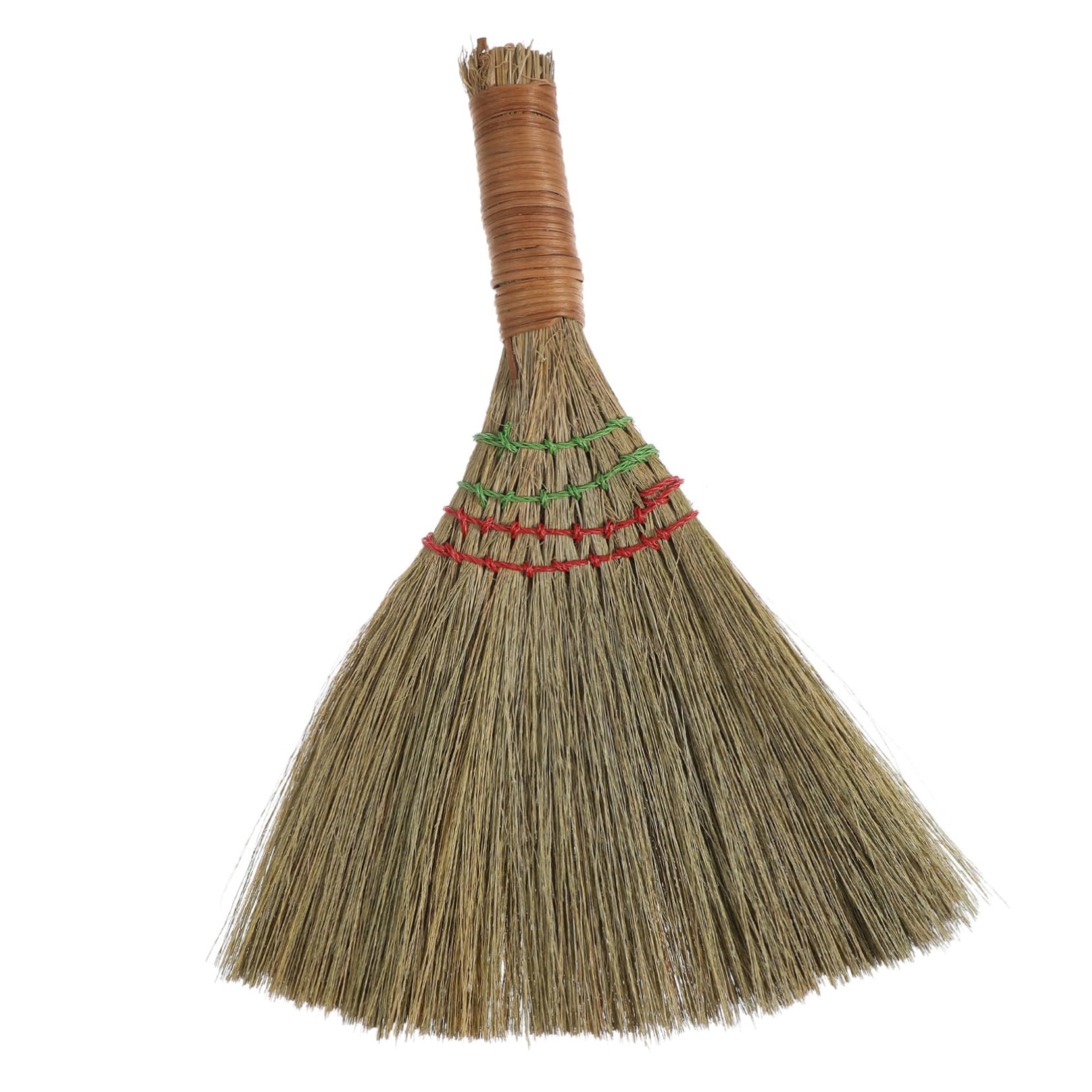 HAPINARY Sturdy Straw Broom Small Whisk Broom for Home Portable Natural Material Multi-Surface Cleaning
