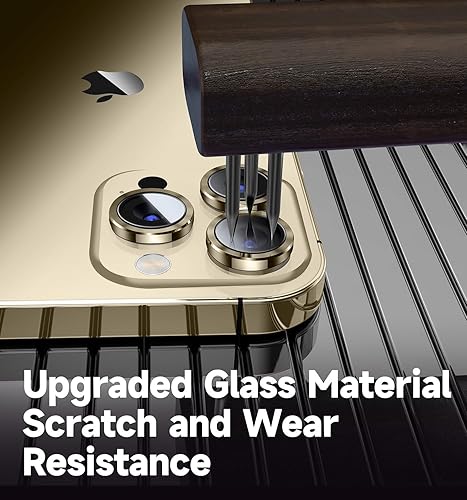 Miniatura 5 de MAGIC JOHN Juego de 2 protectores de lente de cámara para iPhone 14 ProiPhone 14 Pro Max, modo de disparo nocturno Anillo individual de metal Ultra