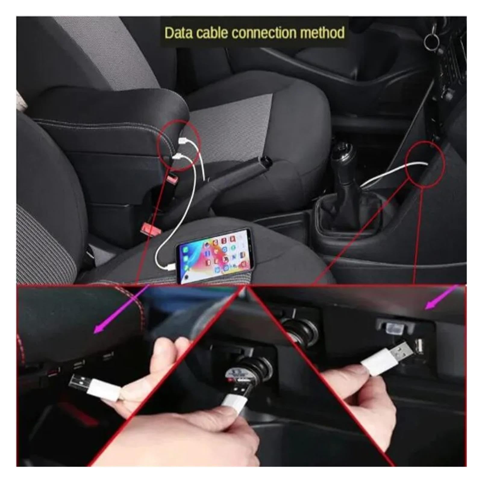 per Dacia per Duster per Oroc 2012-2018 Box Bracciolo Auto