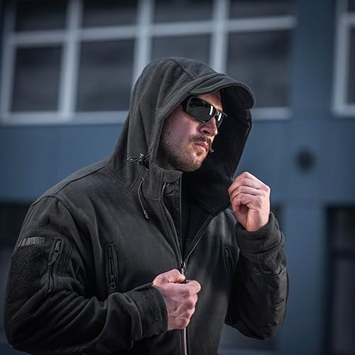 Miniatura 4 de M-Tac Chaqueta de forro polar militar para hombre, sudadera de supervivencia