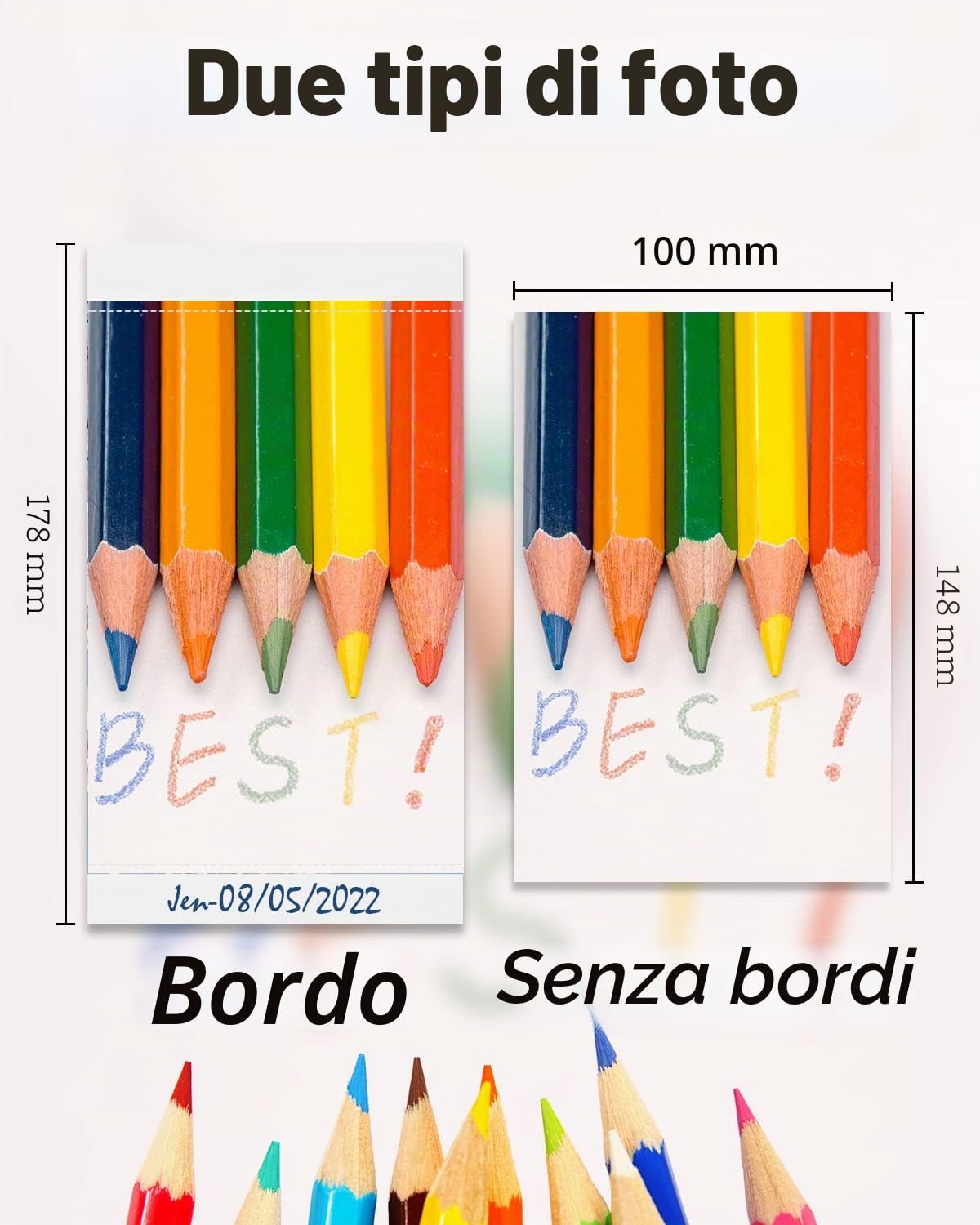 Carta Fotografica e Cartucce Compatibile con Canon KP-108IN 3115B001(AA) | Compatibile con Canon Selphy CP1300 CP1200 CP1500 CP1000 CP910, 6 Cartucce Stampante Fotografica, 216 Fogli Carta Fotografica