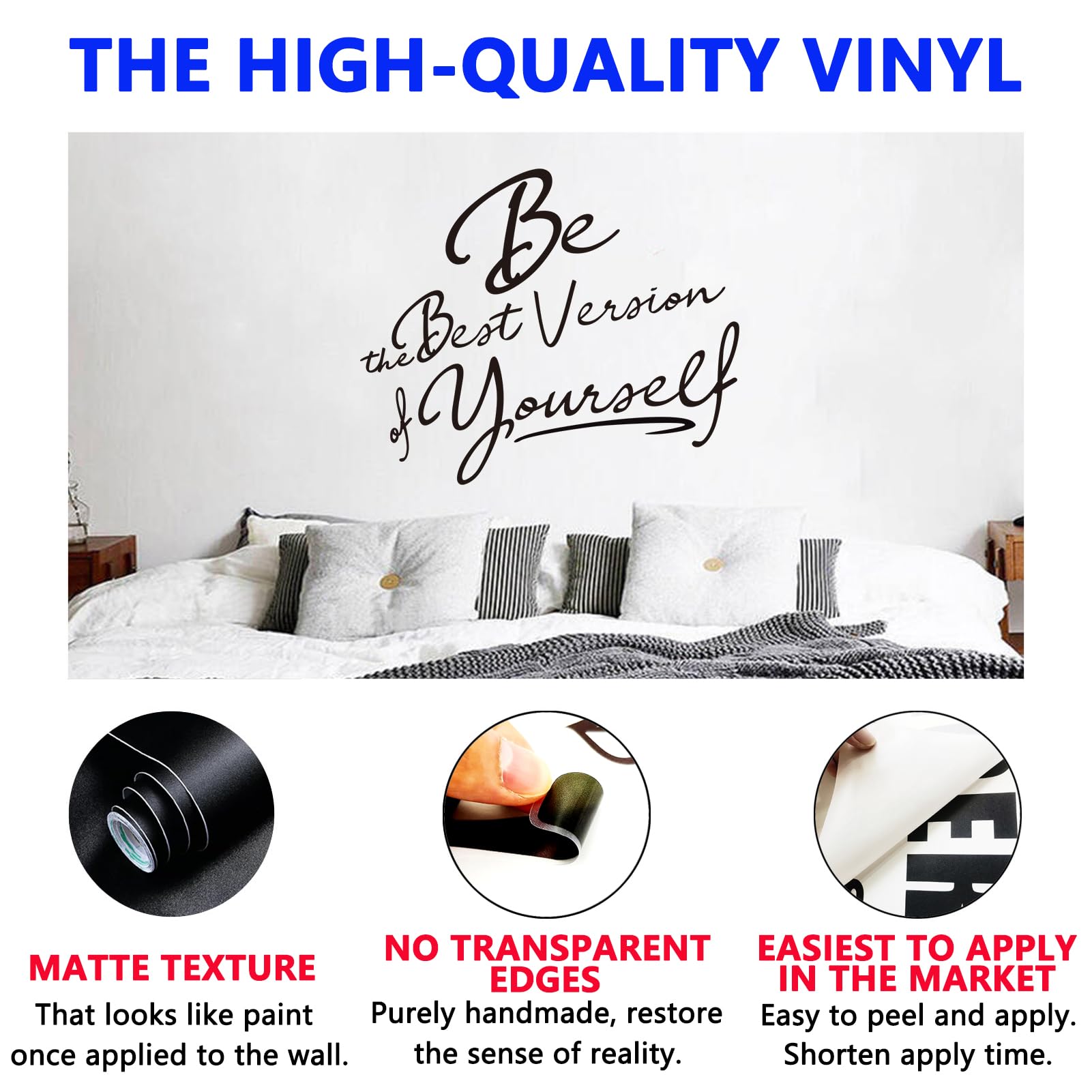 Inspirational Quotes Bathroom Wall Decals : Women Beautiful Home Positive Vinyl Art Wall Stickers - Image 2