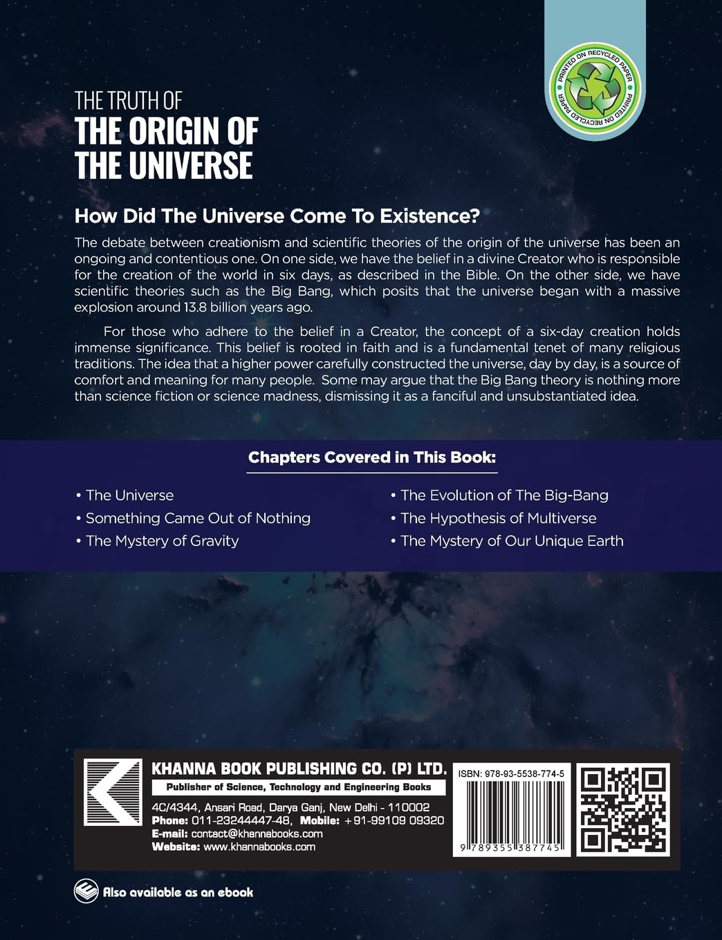 The Truth Of The Origin Of The Universe (Creation, Science Fiction Or Science Madness?)
