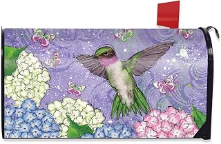 Briarwood Lane Spring Mailbox Cover - Standard Size - Hummingbird and Hydrangea for Spring Mailbox Cover