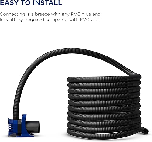 Miniatura 4 de Alpine Corporation Manguera ultra flexible de PVC de 25 pies con diámetro interior de 1.5 pulgadas de alto para accesorios S-4