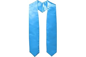Light Blue Sash - Stole for Ceremonies Unisex Plain 60"/72"