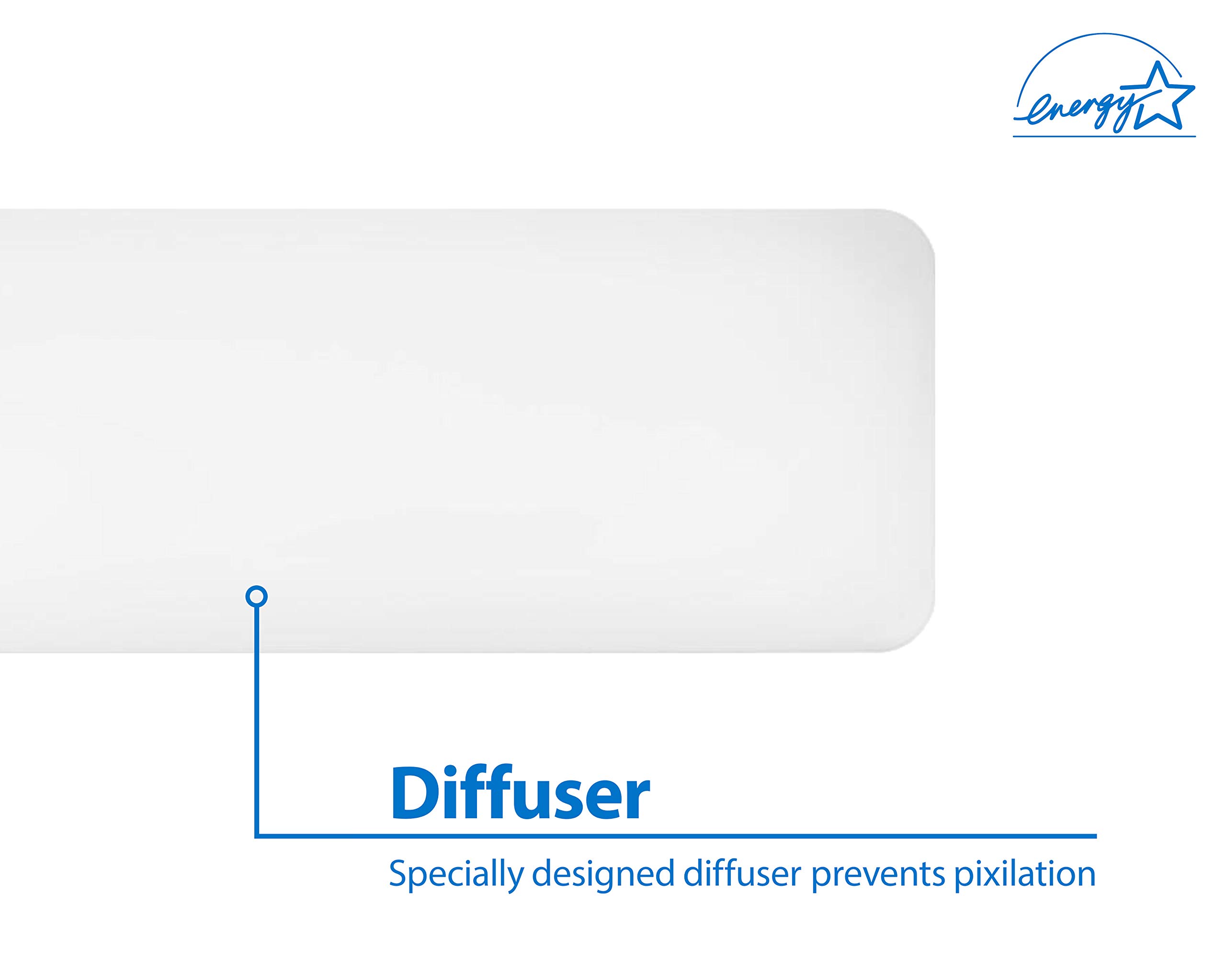 NICOR Lighting 4 Ft. Decorative LED Cloud Ceiling Fixture, 4000K (CCW-10-4S-UNV-40K)