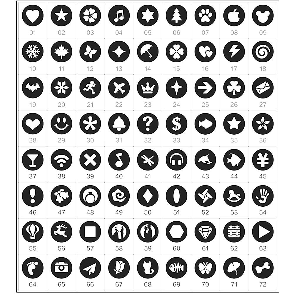 WANGF Kit 72 en 1 de Filtro de Tapa de Lente con Efecto Bokeh, Adecuado for fotografías artísticas de paisajes nocturnos románticos(55mm)