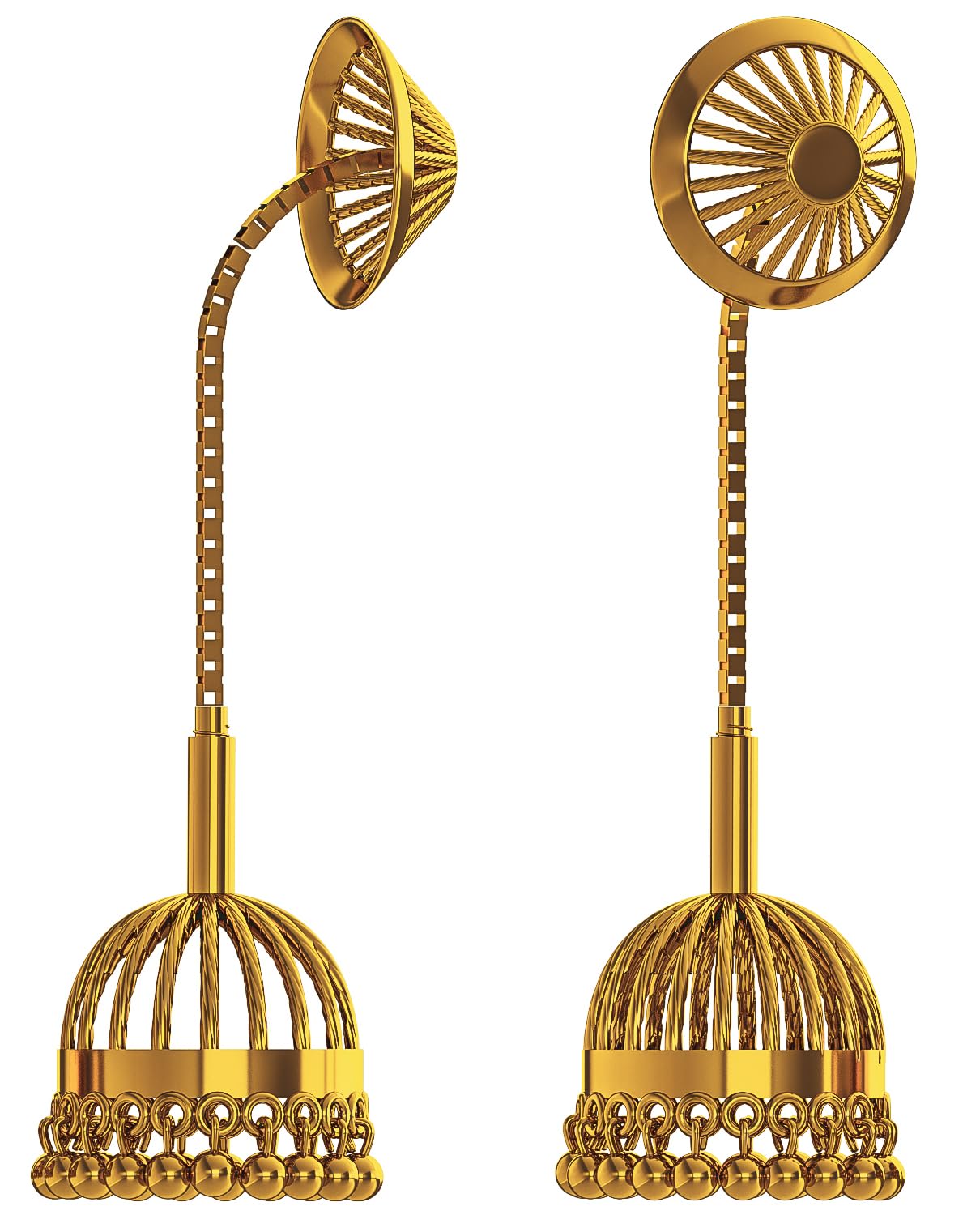 Mudtale Imitation Gold tassel sui dhaga statement Charm earrings jhumkas for women stylish Gift For mom,wife,girl friend,sister (B0CDWXT8K3) Amazon Price History, Amazon Price Tracker