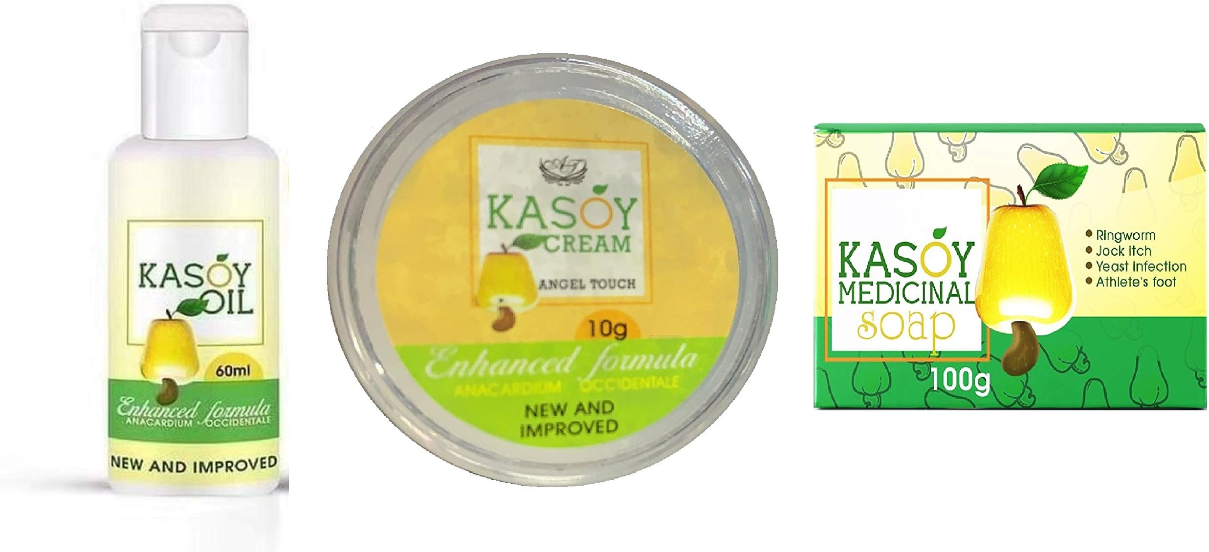 Combo Kasoy 60ml Warts Removal Oil,10g Cream & 100g Medicinal Soap