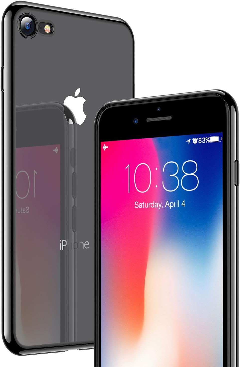 iPhone X Case, iPhone 10 Case, Gruichi Clear Case Thin Slim Fit Flexible Soft TPU Cover for Apple iPhone X -Grey