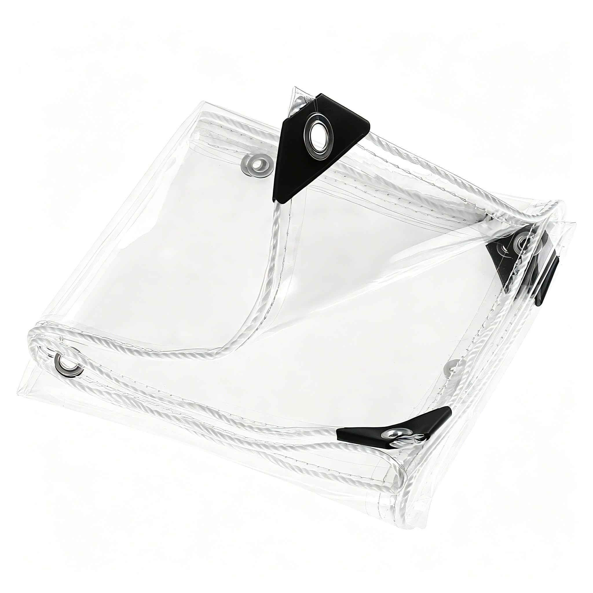 Lona impermeable transparente de PVC 320g/m² 1.5x2m para exterior
