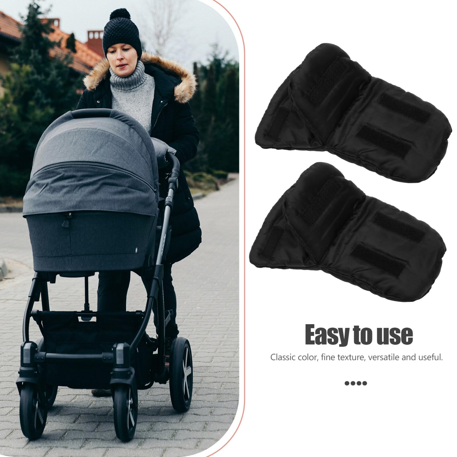 VICASKY Insulated Stroller Hand Muff Winter Stroller Hand Muff Warm Stroller Hand Muff Windproof Stroller Hand Muff for Cold Weather Warm Stroller Muff