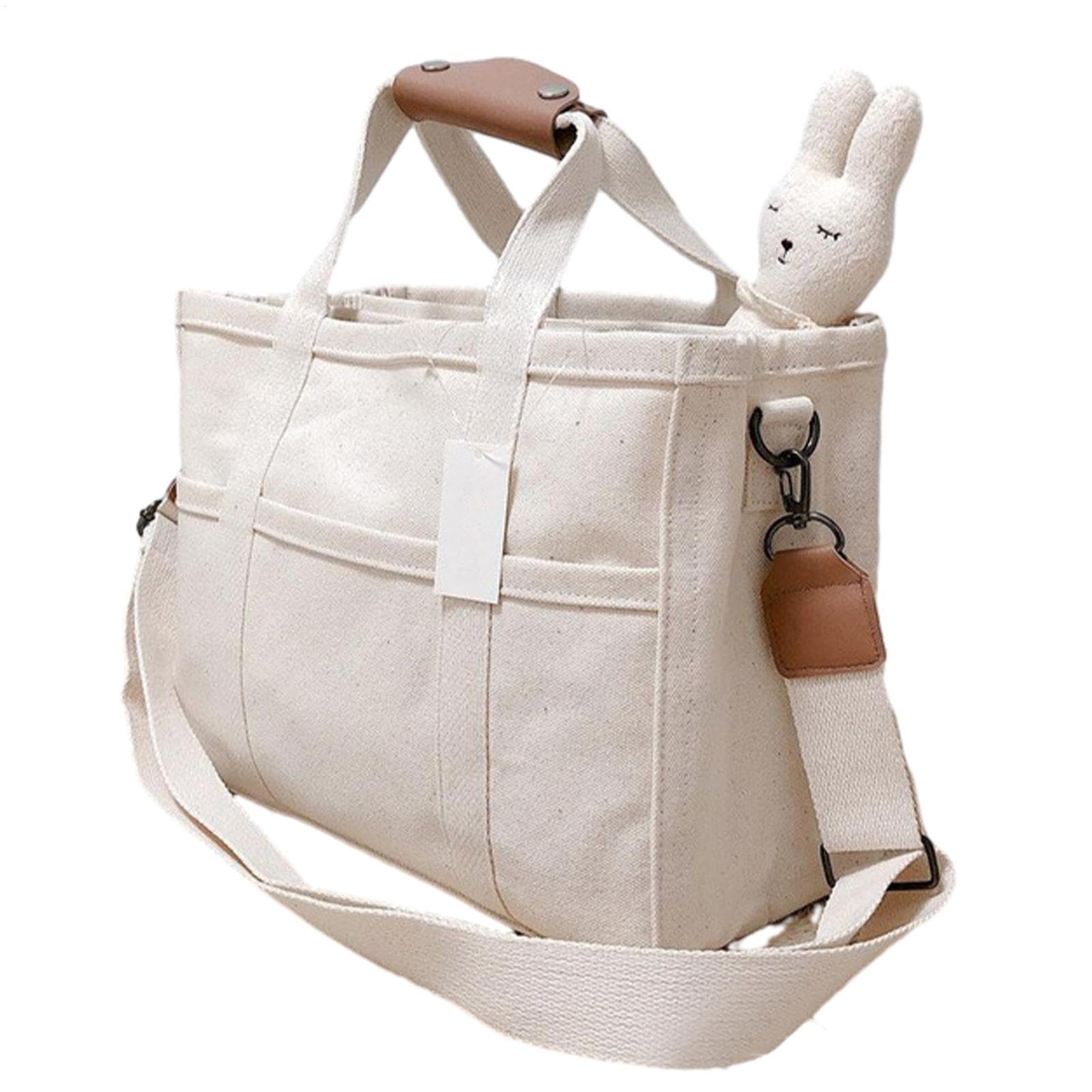 Canvas Tote Bag Multifunctional Detachable Adjustable Shoulder Strap