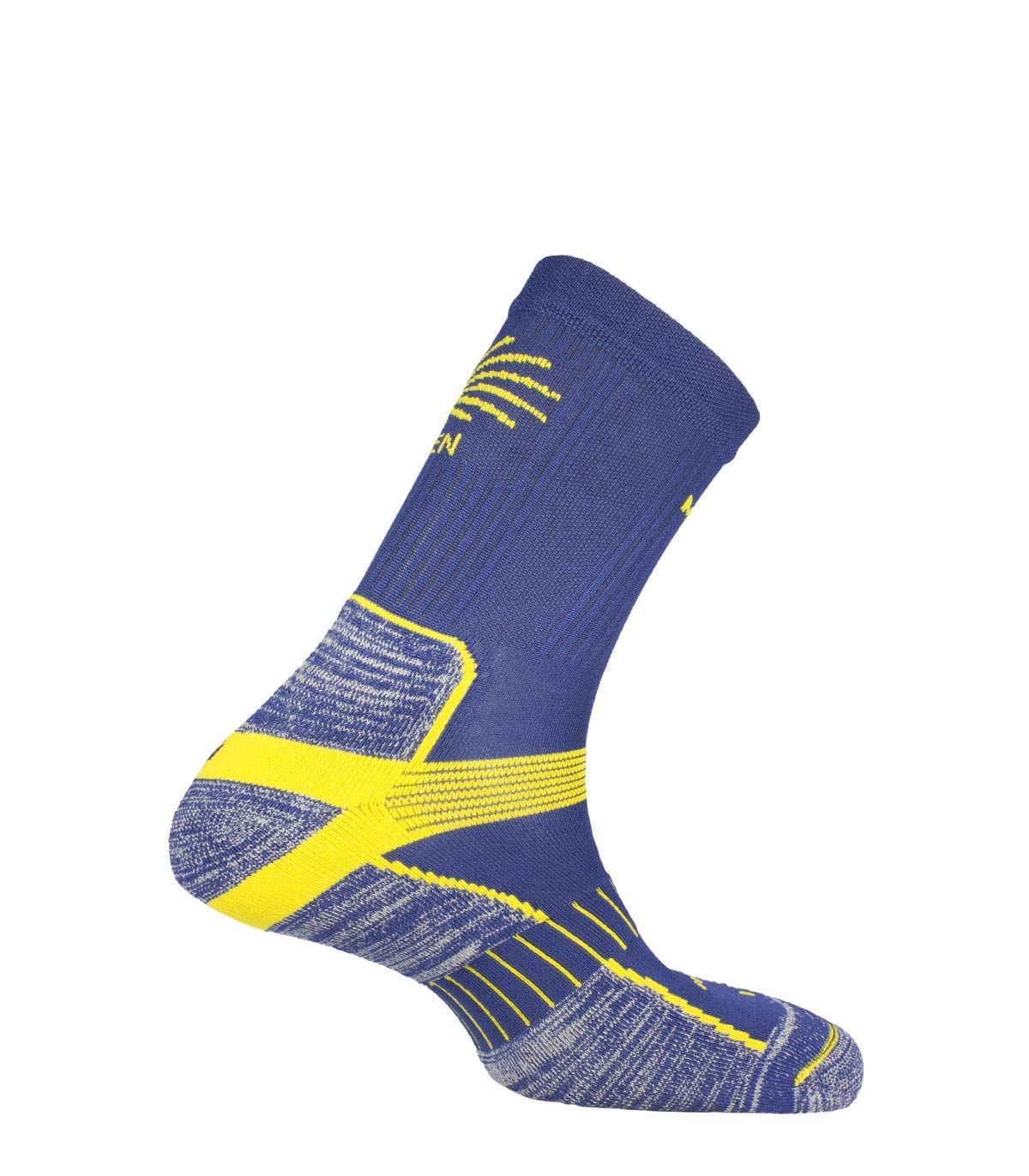 Mund Unisex Blue Antiblister And Thermoregulator Mountain Trekking Sock For The Camino De Santiago, Navy, Xl