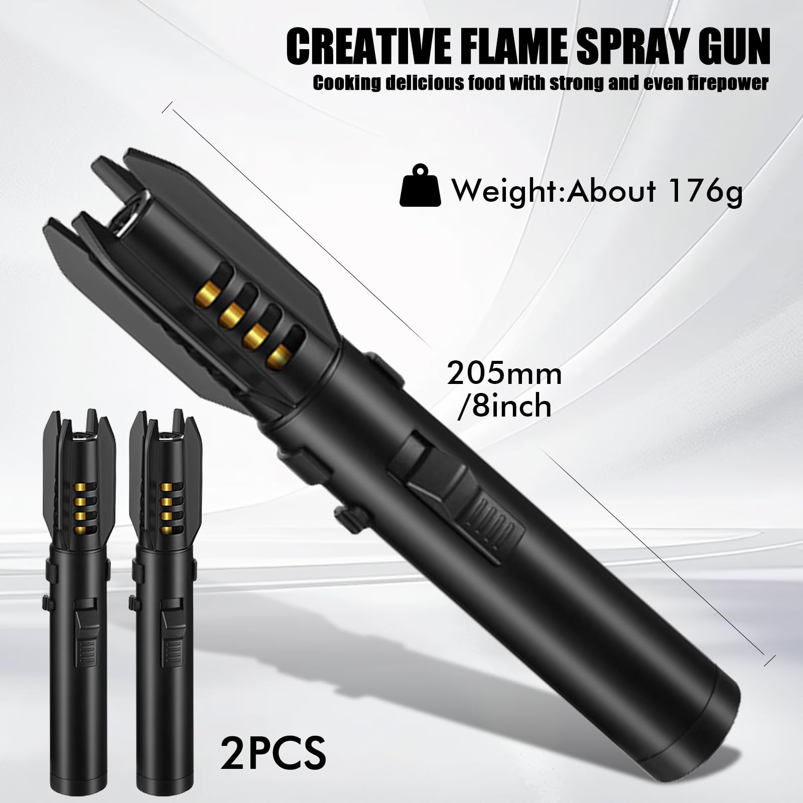 Accendino Fiamma Lunga Accendino A Fiamma Jet Ricaricabile - Lunga Asta, Antivento, Perfetto Per Barbecue E Usi Outdoor Accendino Gas Butano A Getto