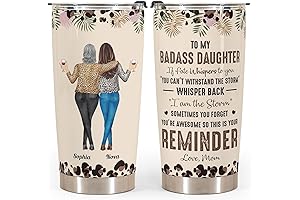Personalized Mom Daughter Tumbler To My Badass Daughter If Fate Whispers To...