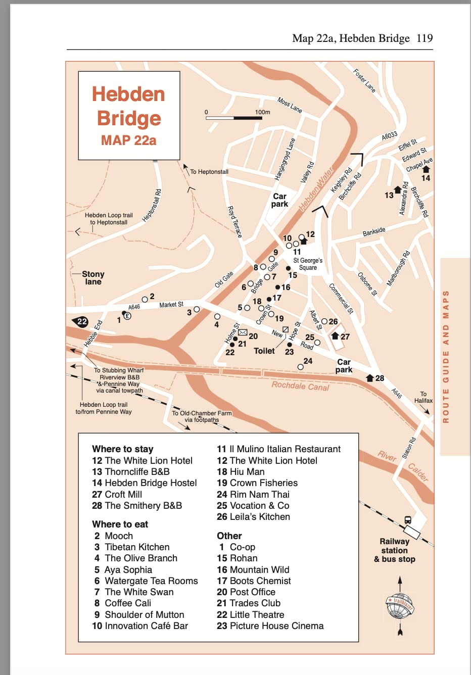 Pennine Way Edale to Kirk Yetholm Trailblazer Guide Planning Places to Stay Eat