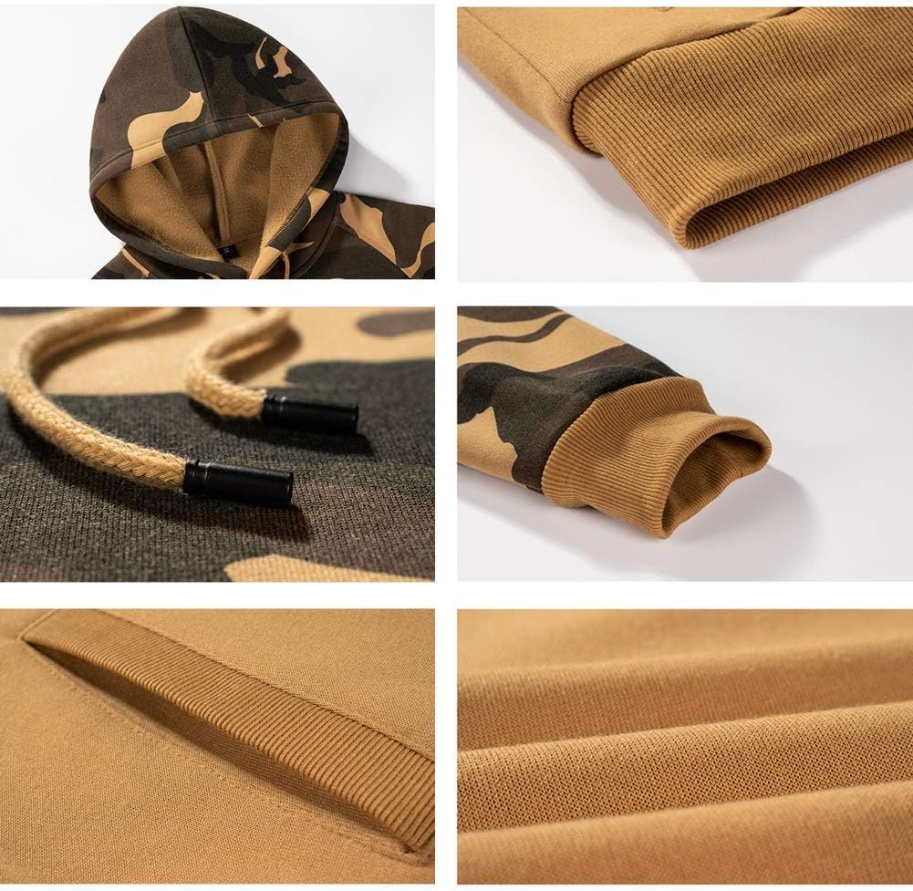 LBL Leading the Better Life Men's Solid Pullover Hoodies Sports Soft Blend Fleece Hooded Sweatshirts with Kangaroo Pocket - Image 5