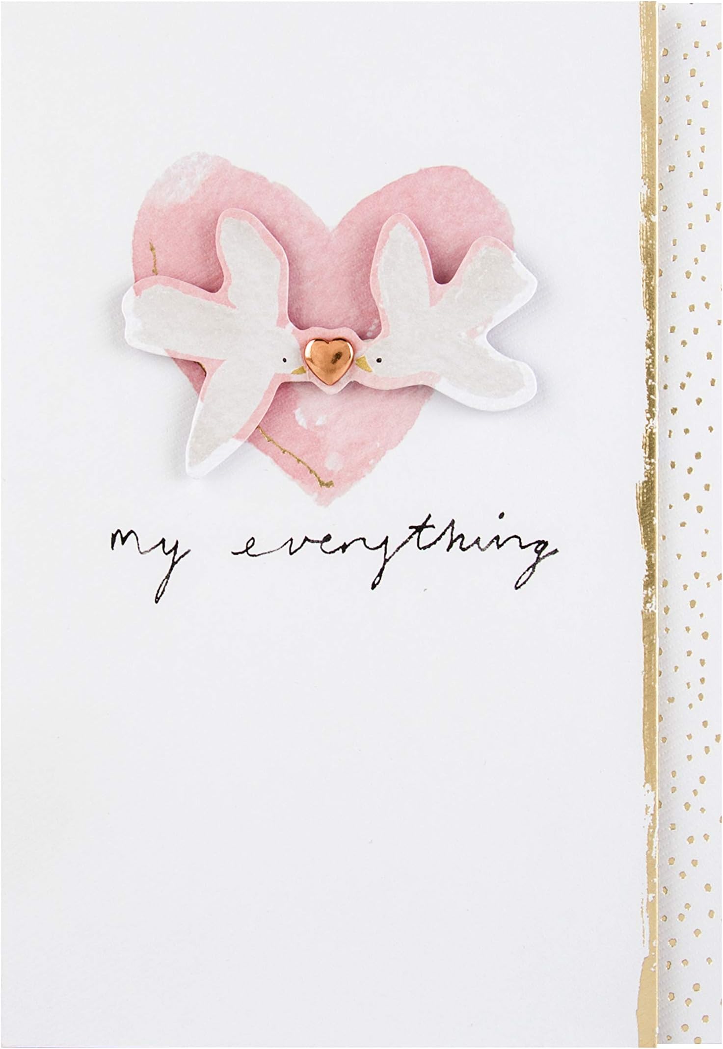 Hallmark Valentine Card - 3D Effect 'My Everything' Design