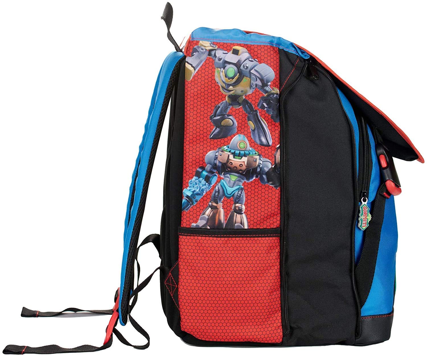 G.P. Schoolpack Zaino Scuola Gormiti Estensibile 40x27x13(+9) cm + Astuccio 3 Zip Completo