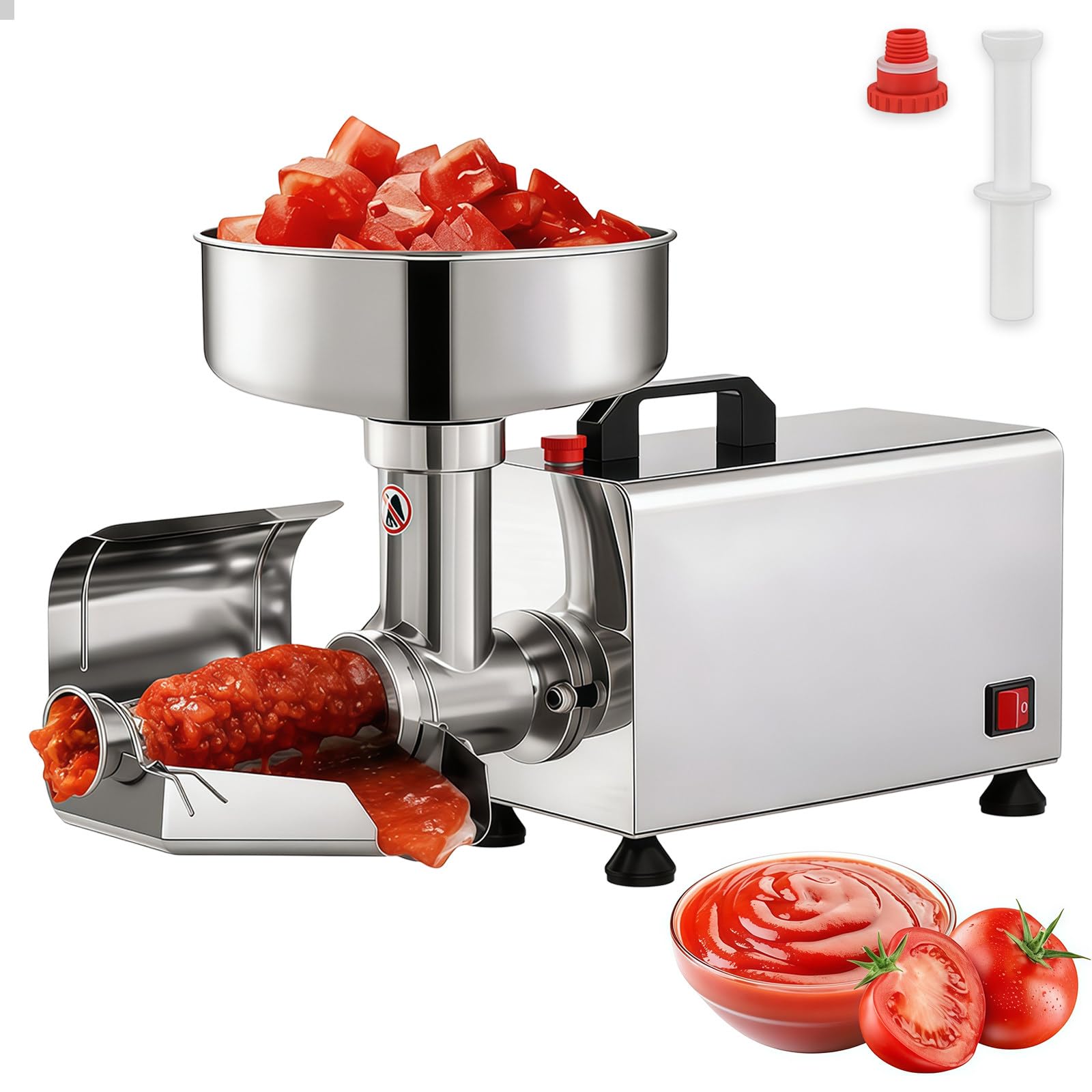 BANGBANGJI Passata di Pomodoro Fresatrice in Acciaio Inox 450W, Pressa per Alimenti, Schiaccia Marmellate & Salse, 200-350 lbs/h per Salsa di Pomodoro Fragole Mirtilli