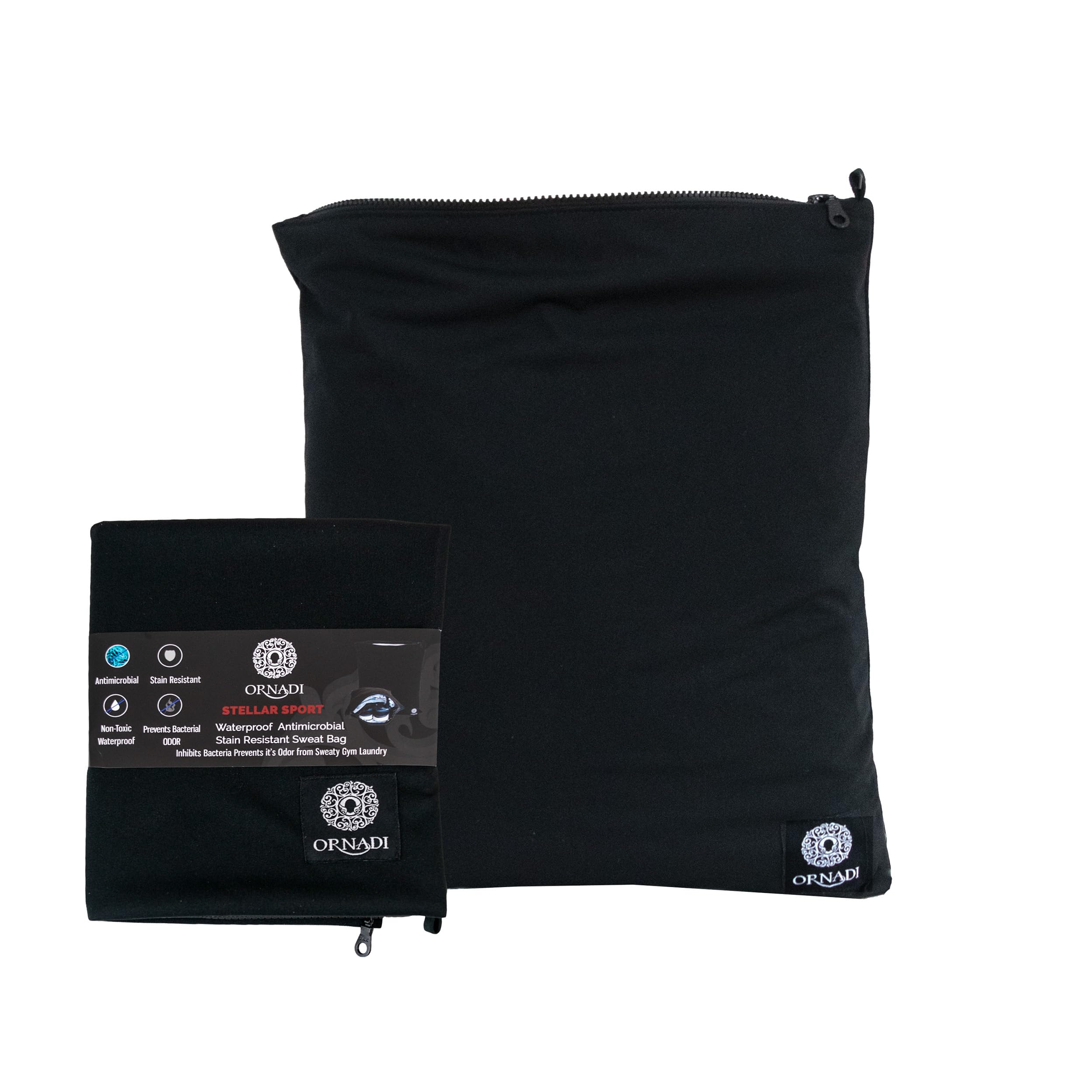 Waterproof Sweaty Clothes Bag Antimicrobial Wet Dry Pouch Inhibits Bacteria & Smelly Odor from Dirty Sport Laundry & Swimsuits for Fresh Gym Bag & Travel Luggage 14.5 X 17 inch Eco Made In USA