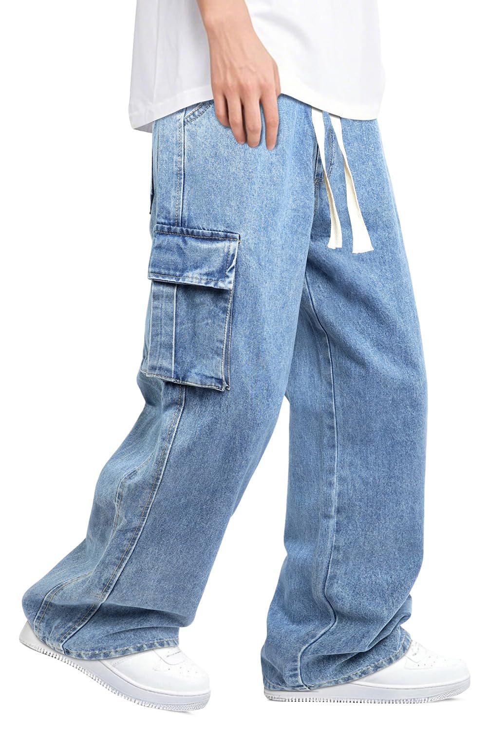 Heyfanee Mens Baggy Jeans