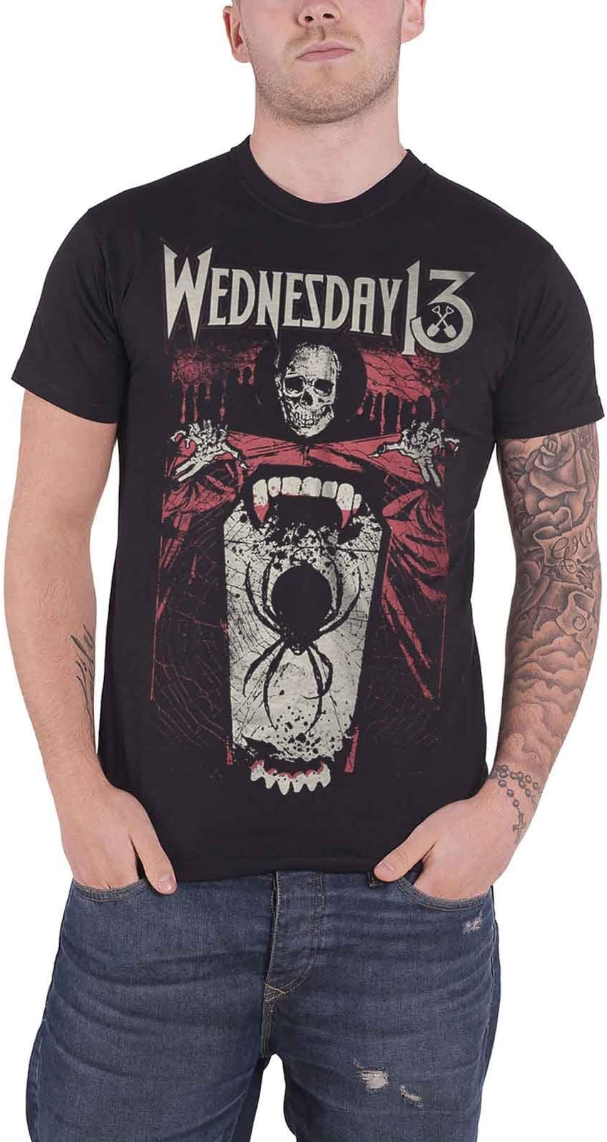 T Shirt Spider Shovel Band Logo Official Mens Black