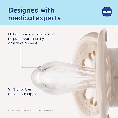 Miniatura 2 de MAM Chupetes nocturnos (2 unidades), chupetes MAM de más de 6 meses, el mejor chupete para bebés amamantados y chupete original para bebé