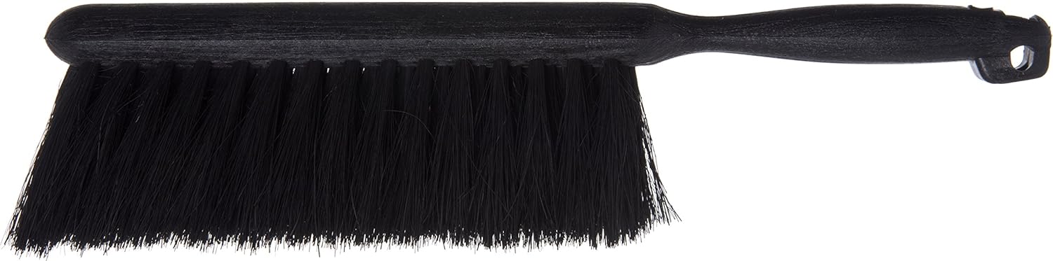 SPARTA Flo-Pac Counter Brush Scrub Brush, Cleaning Brush with Synthetic Fiber Bristles for Cleaning, 8 Inches, Black, (Pack of 12)