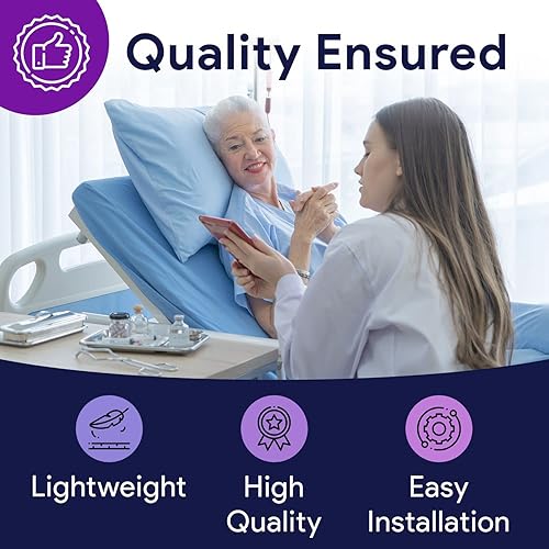 Miniatura 5 de Almohadilla de presión alterna, 35.5 x 78.5 x 3 pulgadas, almohadilla de cama para prevenir llagas de cama con bomba de aire eléctrica silenciosa,