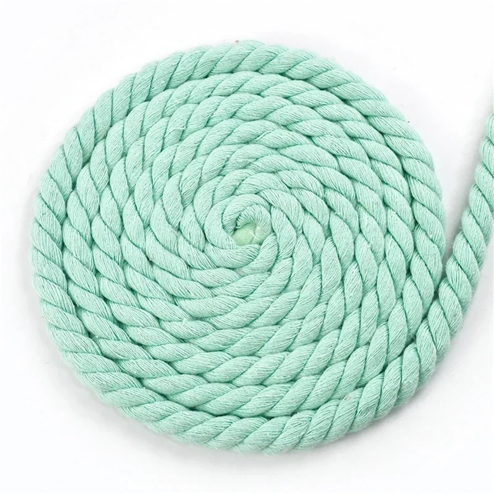 Twisted Cotton Cord 1-5Meters 12mm 3 Strands Twisted Cotton Rope Woven Braid Bag Cords Home Decor Drawstring Ropes DIY(Color 14,12mm-4Meters)
