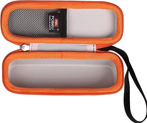 Miniatura 3 de FBLFOBELI Estuche rígido de EVA compatible con el entrenador muscular respiratorio inspiratorio de mano Breather Fit (naranja, solo la caja)