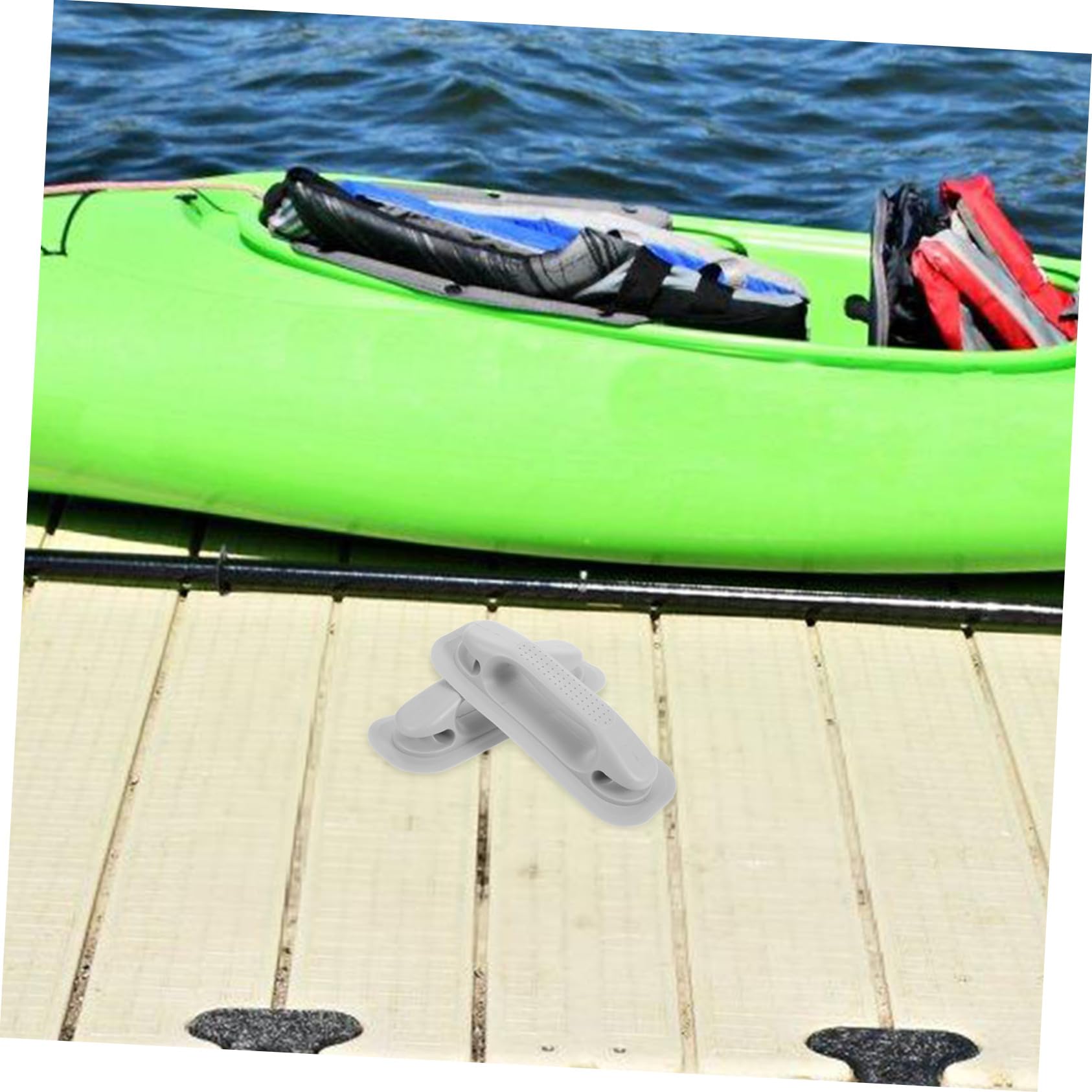 2 Piezas Empuñaduras Inflables para Kayak y de Asas Resistentes de PVC para Pesca y Surf Agarre Antideslizante para Estabilidad Aguas Turbulentas