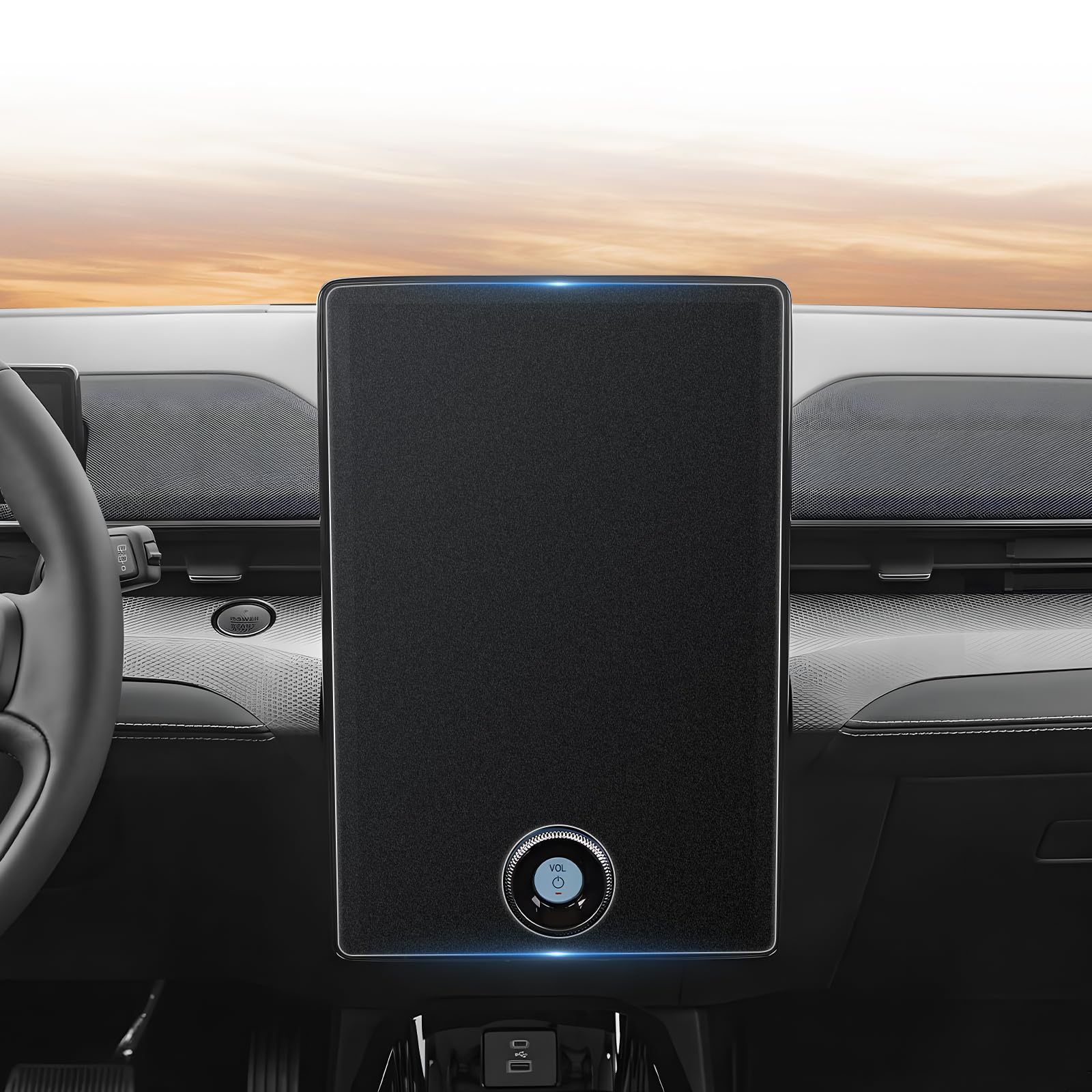 CDEFG For 2023-2025 2026 Ford Mustang Mach-E Screen Protector - 15 Inch Matte Anti Glare Tempered Glass - Mach E/Expedition/ F150 Lightning