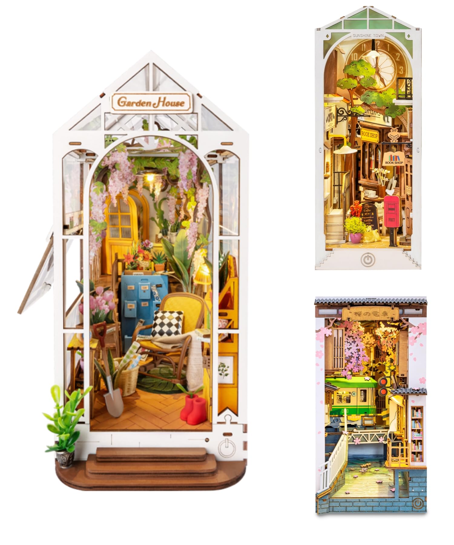 Amazon.com: Rolife DIY Book Nook Kits, 3D Creative Bookend