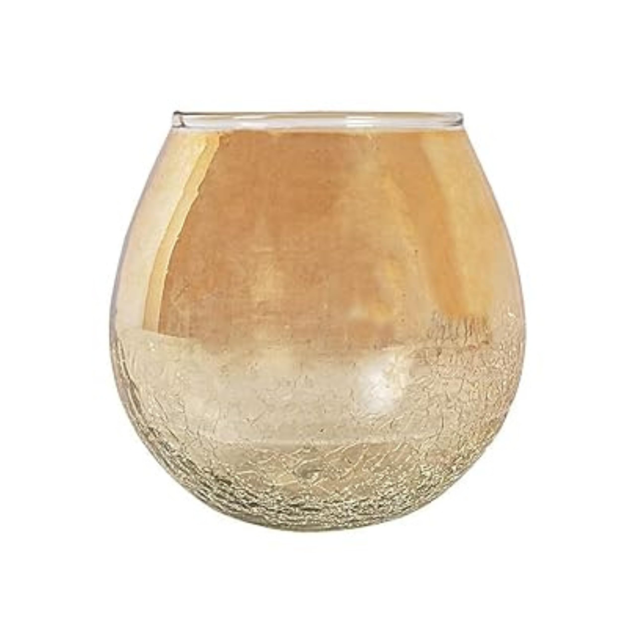 Gold Crackle Glass Tea Light Holder | Candle Diffuser | Tea Light Candle Holder | Ideal for Living Room, Bedroom, Dining Area Decor | Romantic Ambience | Perfect for Celebrations (1)-image-28