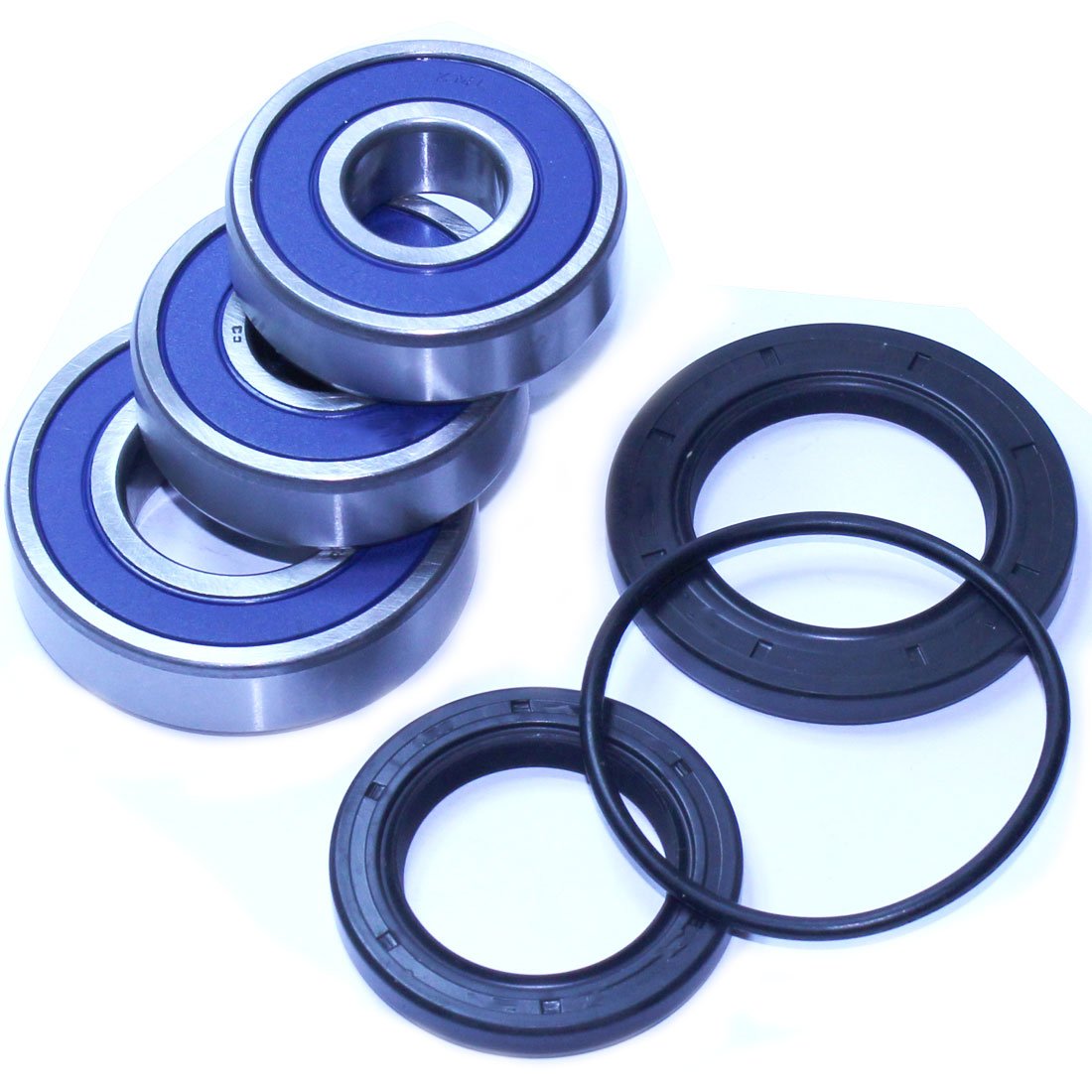 Caltric Rear Wheel Hub Ball Bearings & Seals Kit Compatible with Kawasaki Kz 1000 Kz1000 Kz-1000 1977-1980