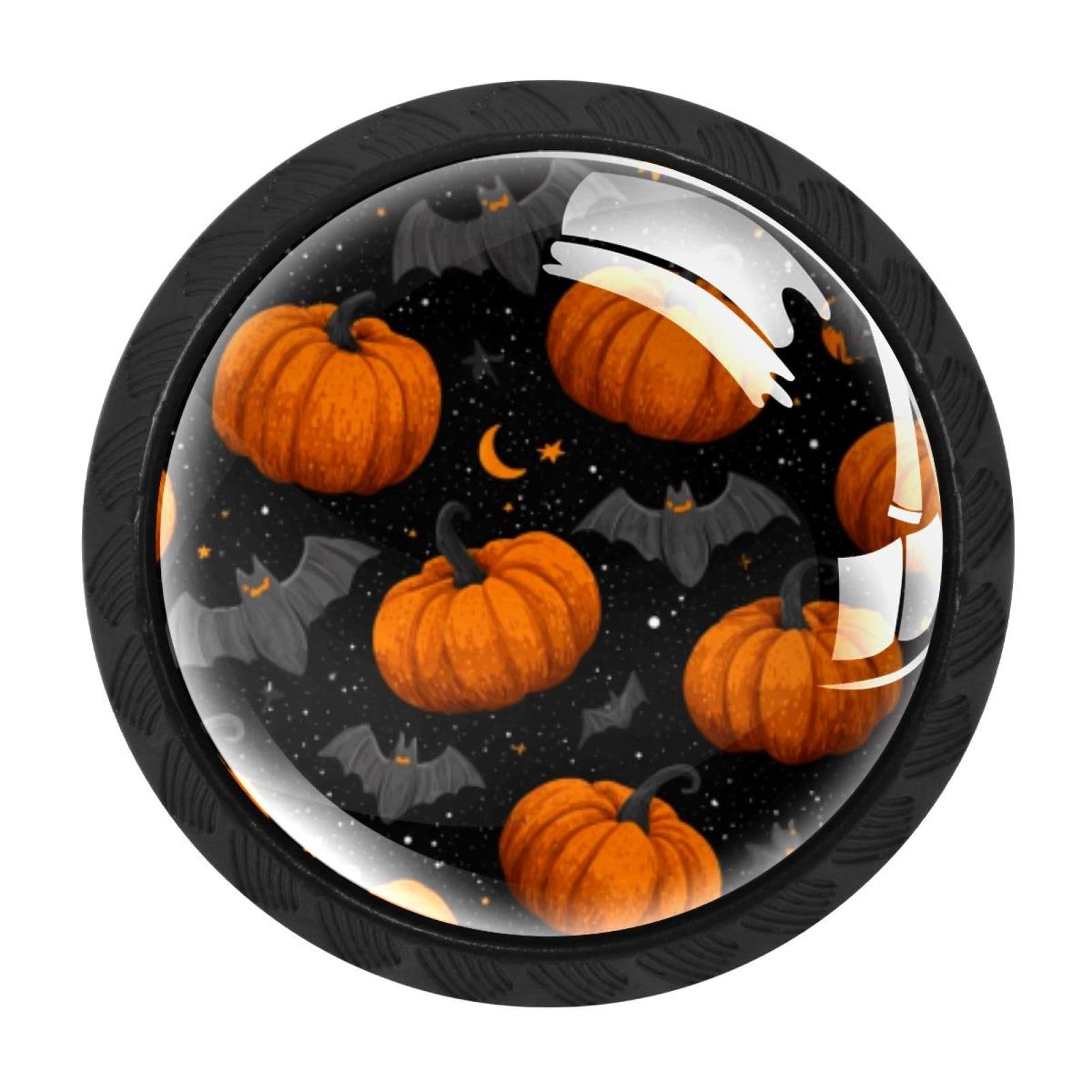 CHENZZZZ Happy Halloween (9) Cabinet Knobs 4 Pieces Drawer Kitchen Cabinets Dresser Cupboard Wardrobe Unique Pulls Handles