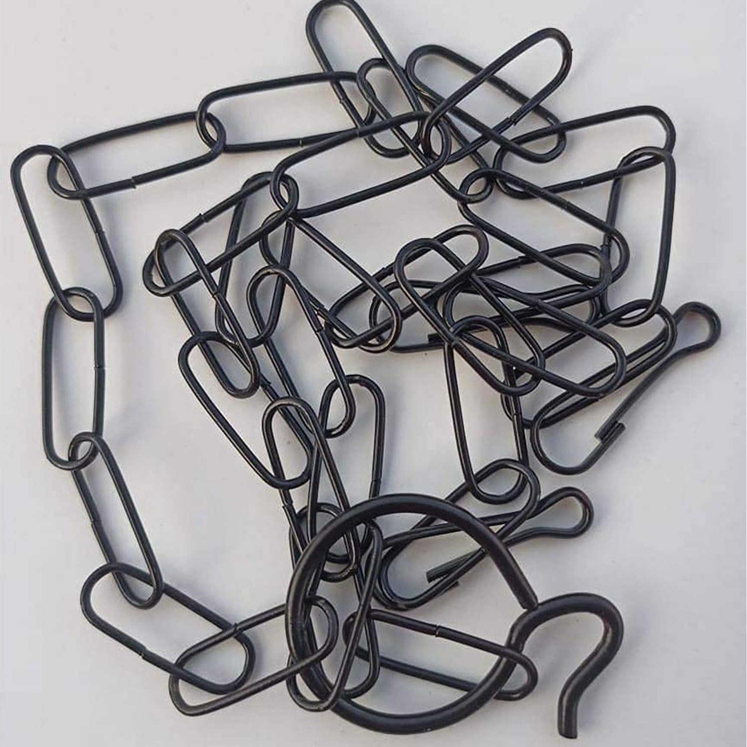 Mr. Carve Replacement Hanging Chains 14 Inches for Hanging Garden Planters | Pack of 10 | Black - Image 3 thumbnail