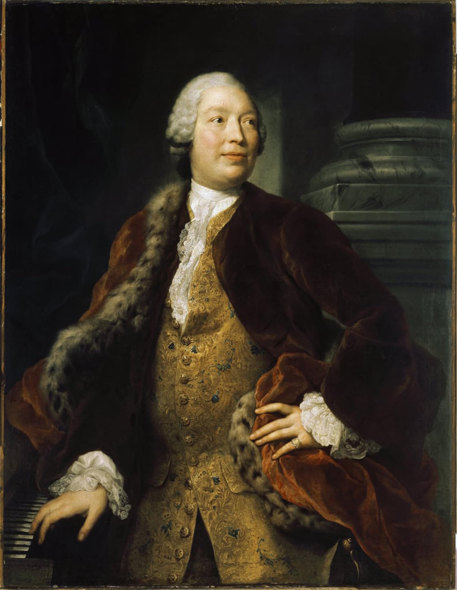 Serendipitp No Frame Vintage Picture Print On Canvas Wall Art Poster Portrait Of Domenico Annibali By Anton Raphael Mengs Artwork Print Poster For Wall Decor 60X90cm