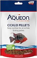 Vista 9 de Aqueon Cichlid - Pellets de comida para peces de hundimiento lento, tamaño mediano, 25 onzas