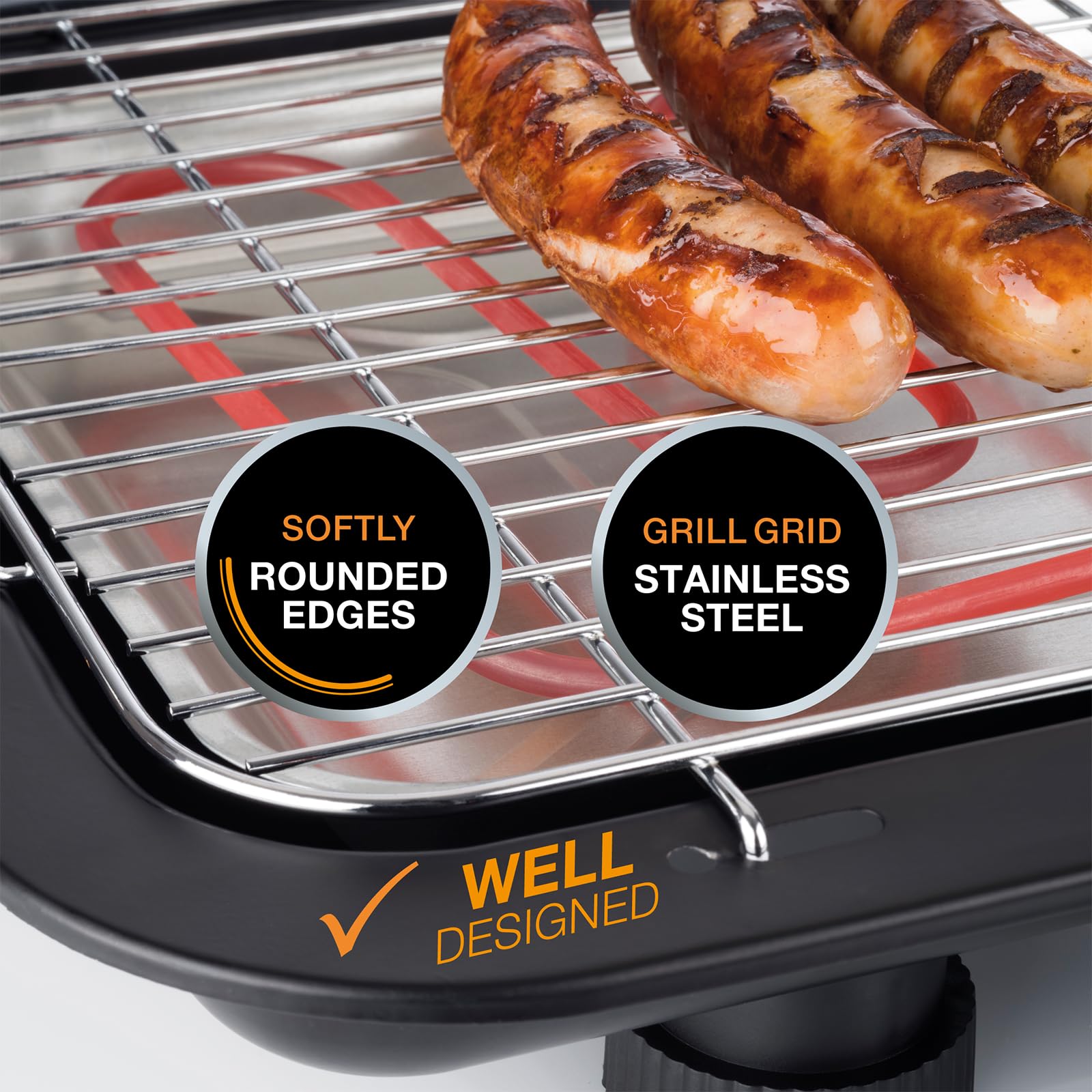 Korona 46221 Barbecue électrique sur pied avec grille XXL