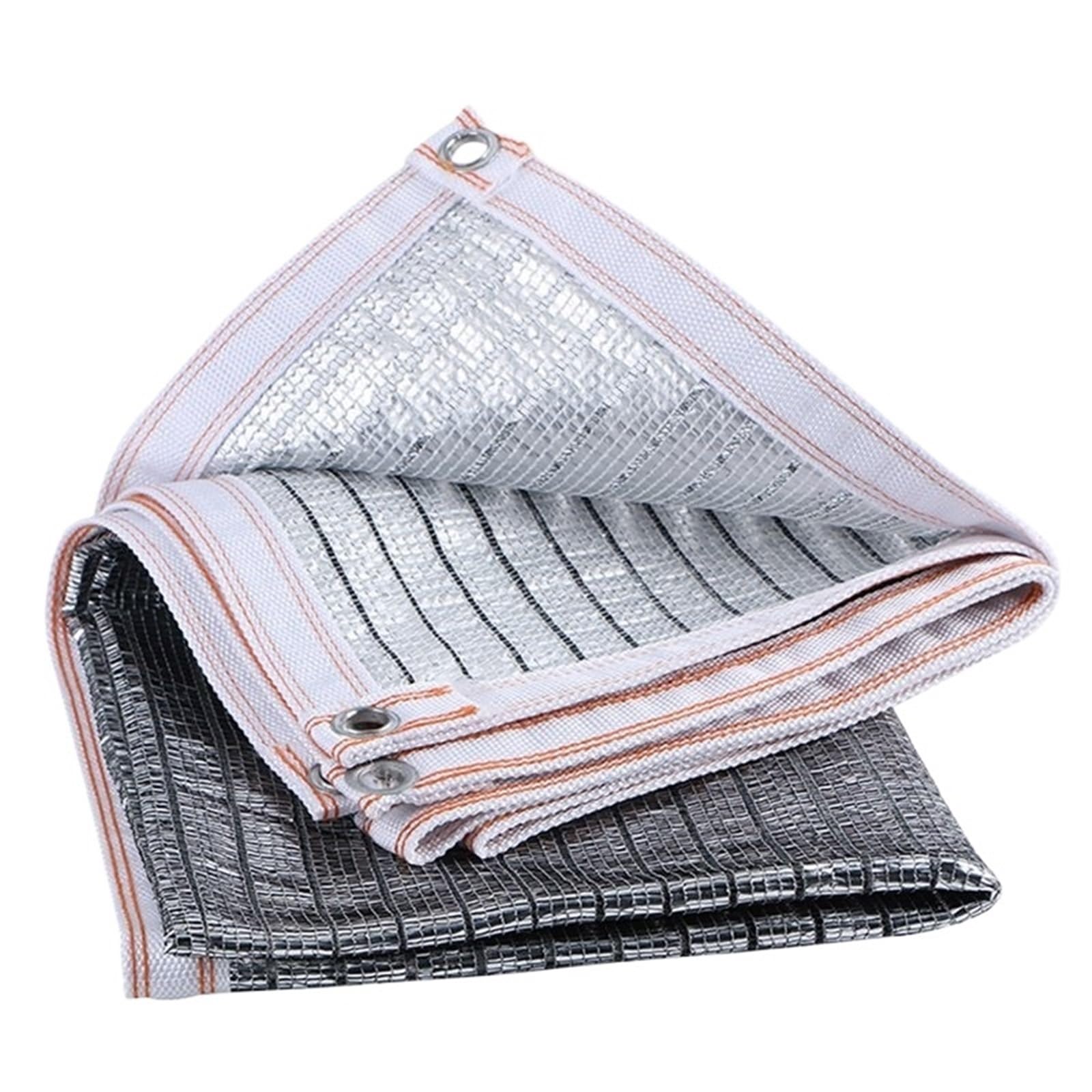 Toile d'ombrage Aluminet 85% filet pare-soleil en aluminium réfléchissant pour jardin 1x5m