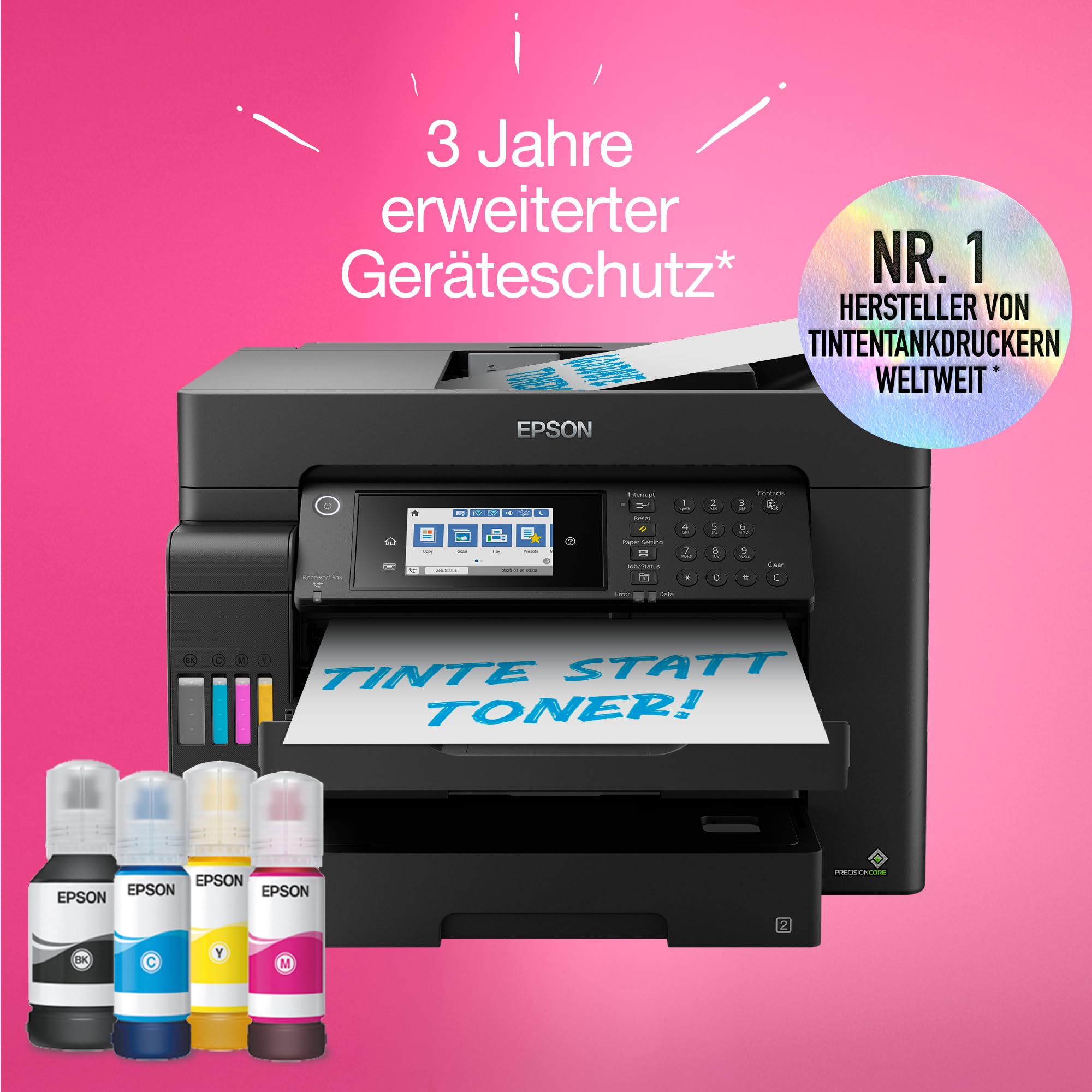 Epson EcoTank ET-16605 DIN-A3+-Multifunktions-Wi-Fi-Tintentankdrucker mit Fax