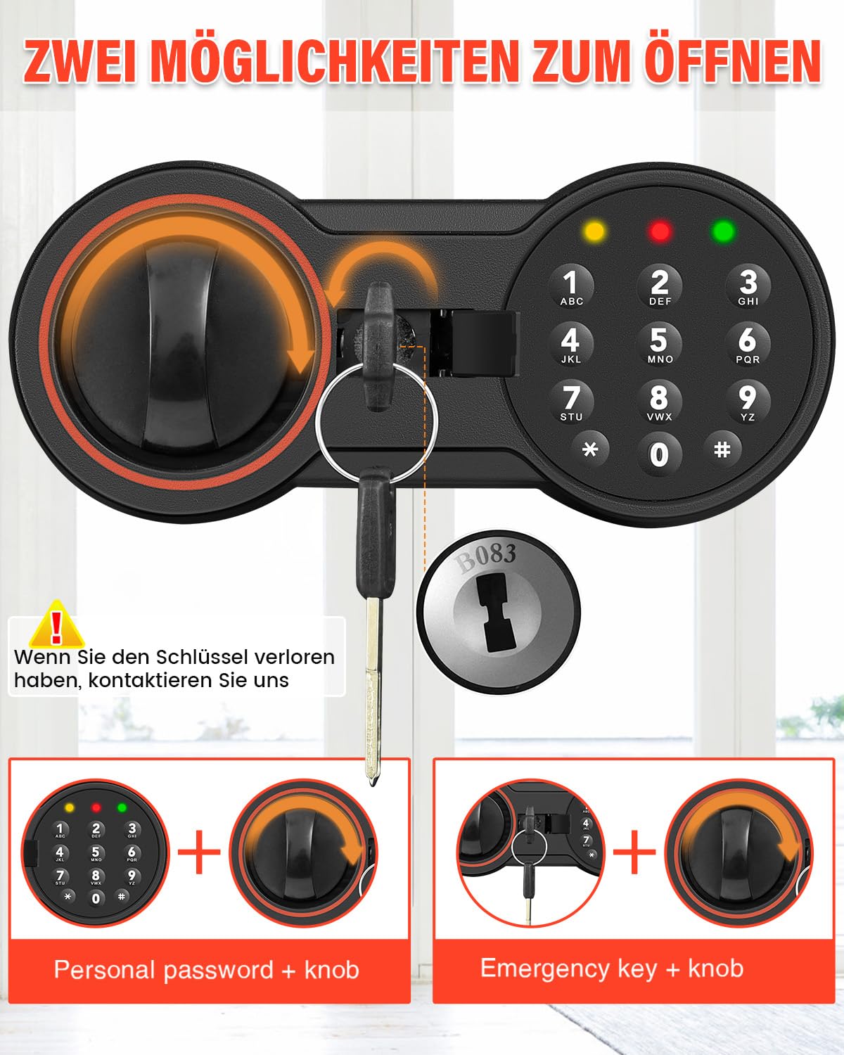 Cassaforte ignifuga per casa, mobile digitale con serratura a combinazione, sistema di allarme e ripiano rimovibile, piccola cassaforte per contanti, documenti importanti, 25 l