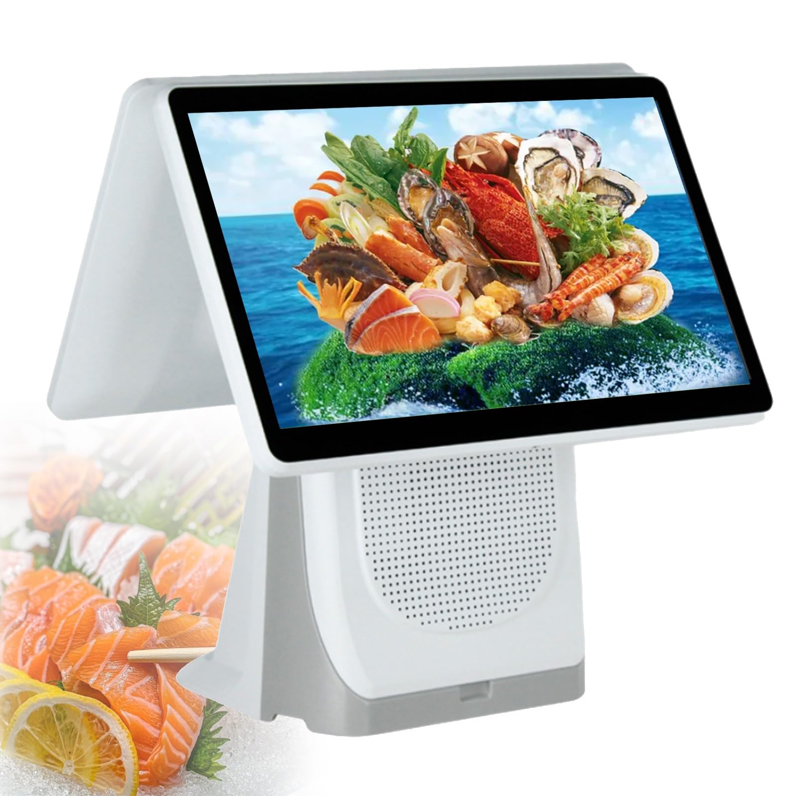 Tsampa Caja Registradora Tpv Todo En Uno con Pantalla Táctil, para Comercios Y Restaurantes | Caja Registradora Inteligente Todo En Uno con Impresora Tpv E Inalámbrica, Windows Tpv